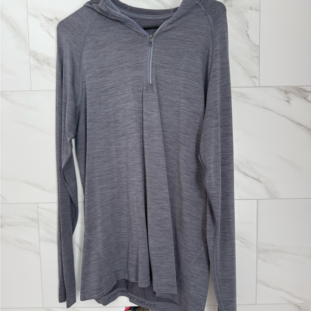 Lululemon Gray Long Sleeve quarter zip